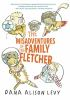 Book cover for "The misadventures of the family Fletcher"